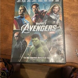 Marvel Avengers DVD with Red and Black Cover
